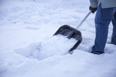 Bahçedeki karları temizleyin.
