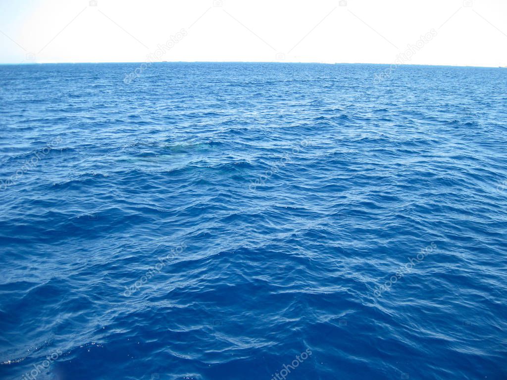 blue water red sea background