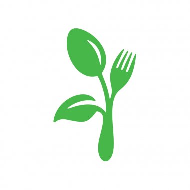 Basit Flora ve fauna logosu ilham 