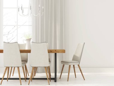 Yemek Odası beyaz iç 