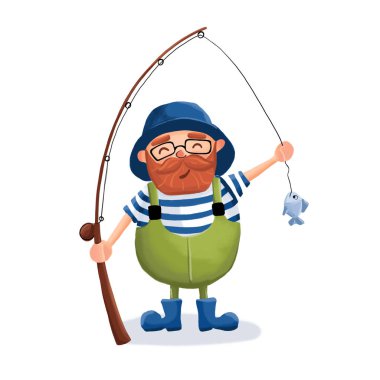 Balıkçı bir balık yakaladı