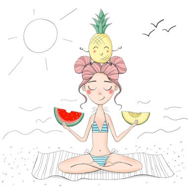 yoga poz oturan kız