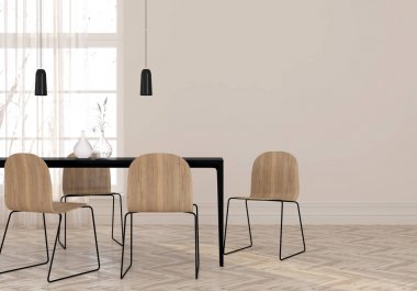 minimalist yemek odası