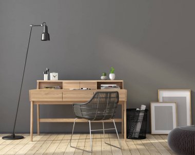 Gri tonları işyerinde iç