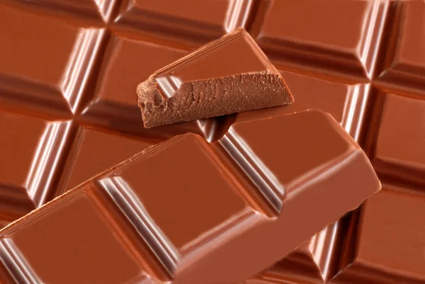 Close Van Melk Chocolade Bar — Stockfoto