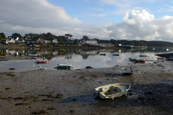 Village Larmor Baden Low Tide Gulf Morbihan — Stock Photo, Image