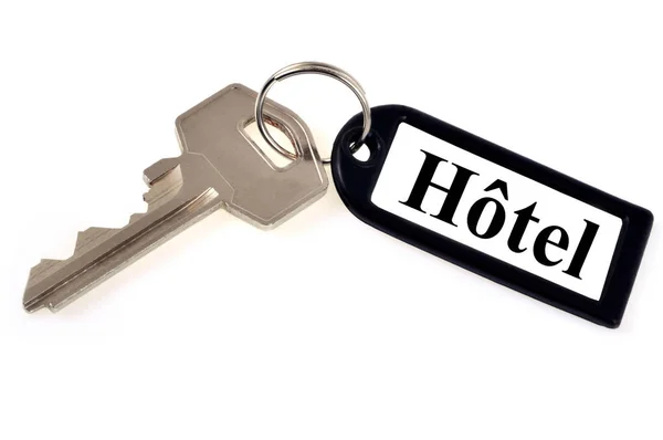 Hotel Key Close White Background — Stock Photo, Image