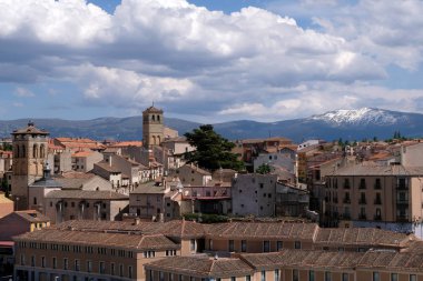 İspanya 'daki Segovia' nın genel görünümü