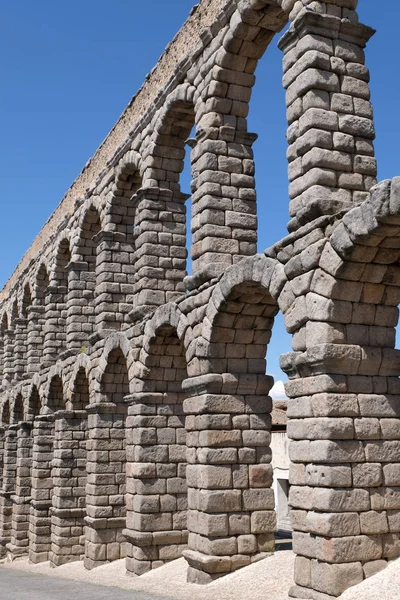 Römisches Aquädukt Segovia Spanien — Stockfoto