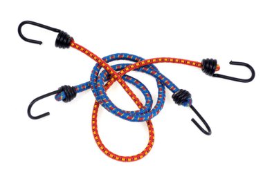 Elastik gerilim beyaz arkaplanı kapatır