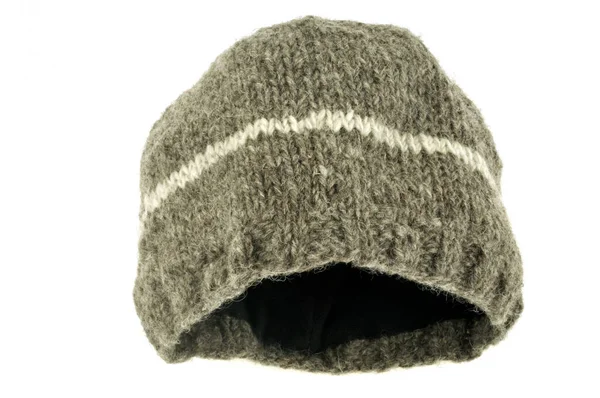 Woolen Hat Close White Background — Stock Photo, Image