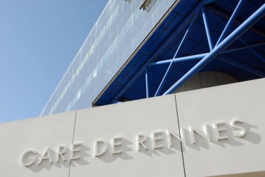 Brittany 'deki Rennes istasyonunun ayrıntıları 