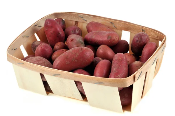 Розовый Картофельный Поднос Белом Фоне — стоковое фото