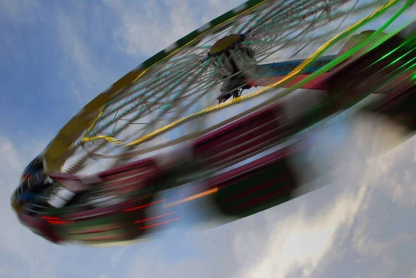 Körhinta Akció Közben Bretagne Vannes Vidámparkban — Stock Fotó