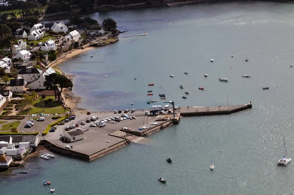 Luftaufnahme Von Larmor Baden Golf Von Morbihan Der Bretagne — Stockfoto