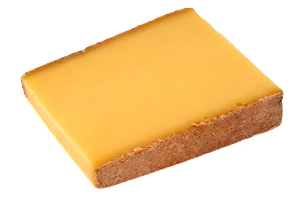 白い背景にチーズのクローズアップをコミット — ストック写真