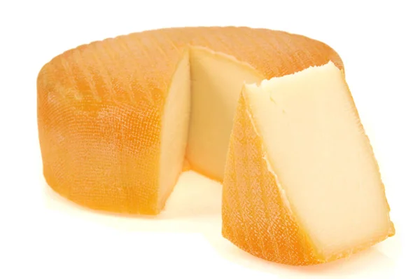 白を基調とした非加熱圧搾チーズ — ストック写真