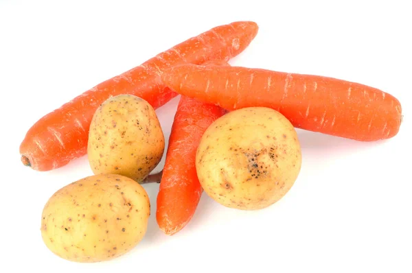 Surtido Verduras Crudas Primer Plano Sobre Fondo Blanco — Foto de Stock