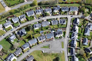 Britanya 'daki Vannes kasabasının havadan görünüşü