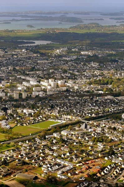 Вигляд Повітря Місто Ванн Бретані — стокове фото
