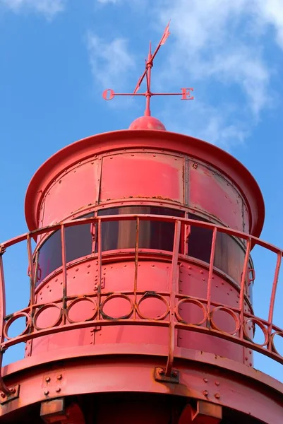 Wetterfahne Auf Einem Leuchtturm Aus Nächster Nähe — Stockfoto