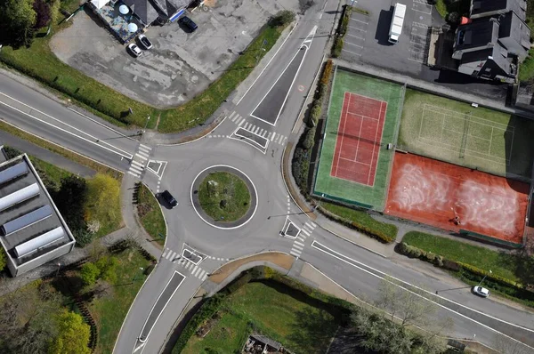Aerial View Roundabout Vannes Brittany — Stock Photo, Image