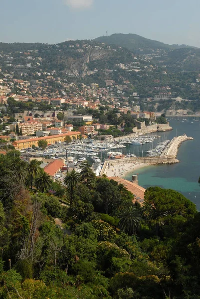 Przystań Villefranche Sur Mer Riwierze Francuskiej — Zdjęcie stockowe