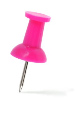 Pembe raptiye beyaz arkaplanı kapatır