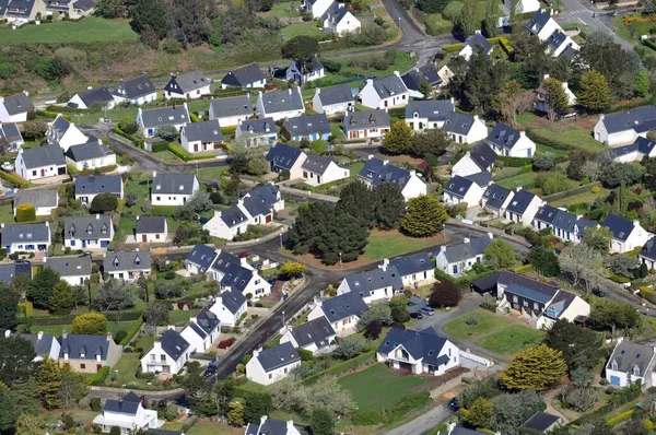 Aerial View Housing Estate Penvins Morbihan — Stock Photo, Image