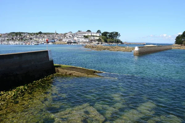 Miasto Douarnenez Bretanii — Zdjęcie stockowe