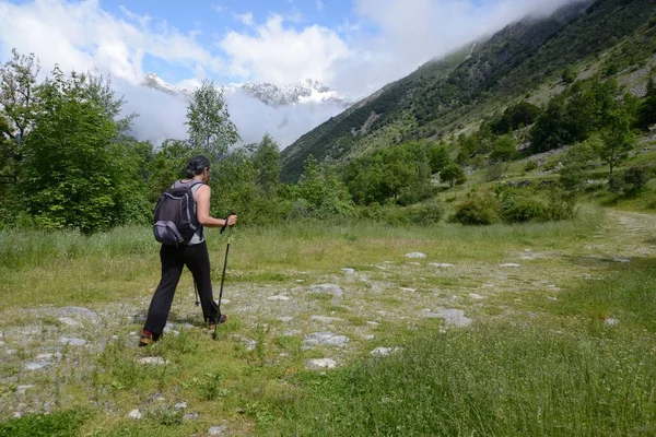 Senderismo Femenino Prentiq Hautes Alpes —  Fotos de Stock