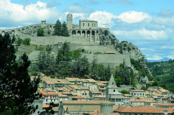 Die Zitadelle Von Sisteron Den Alpes Haute Provence — Stockfoto