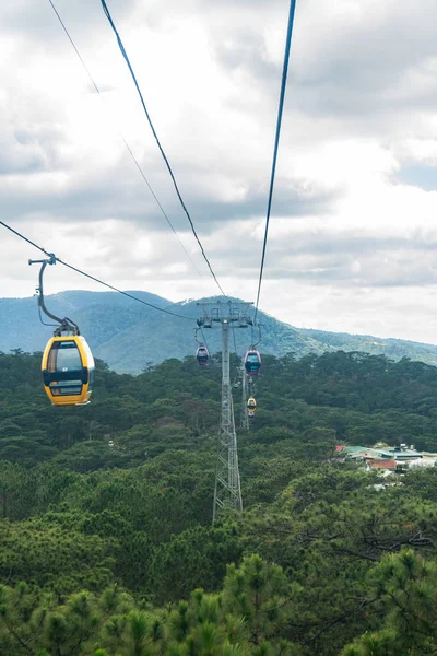 Vista Teleférico Robin Hill Truc Lam Dalat Vietnã Vista Aérea — Fotografia de Stock