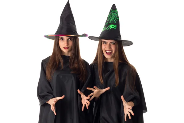 Charmante Frauen im Halloween-Stil — Stockfoto
