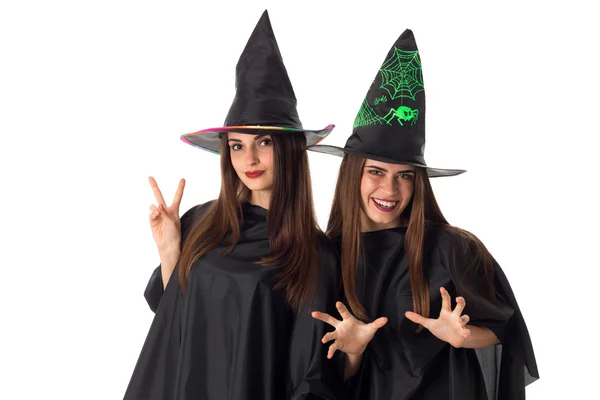 Attractive women in halloween style — Stock Photo, Image