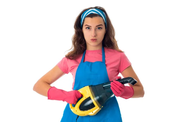 Fiatal lány nő tisztítók — Stock Fotó