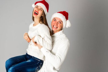 Çift studio Noel kutlaması