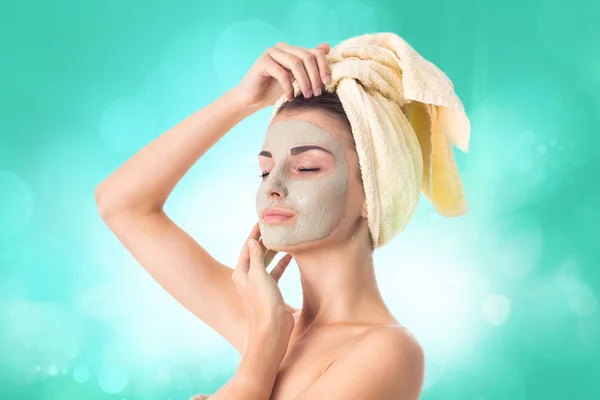 Young girl takes care her skin. — Stock Photo, Image