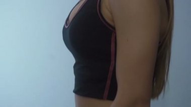 seksi genç bayan yavaş Studio atlama