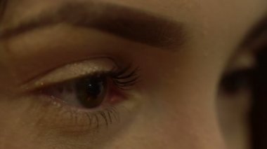 güzel kadın gözleri güzel make up uzakta seyir ile yakın