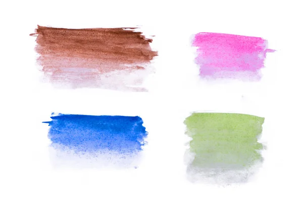 Multicolor akvarell abstrakta linjerna — Stockfoto
