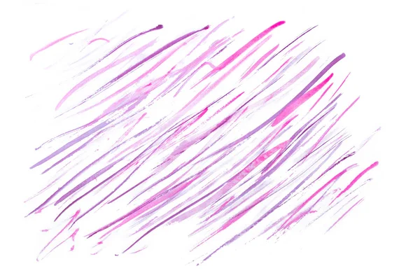 Рожеві і фіолетові акварельні абстрактні лінії — стокове фото
