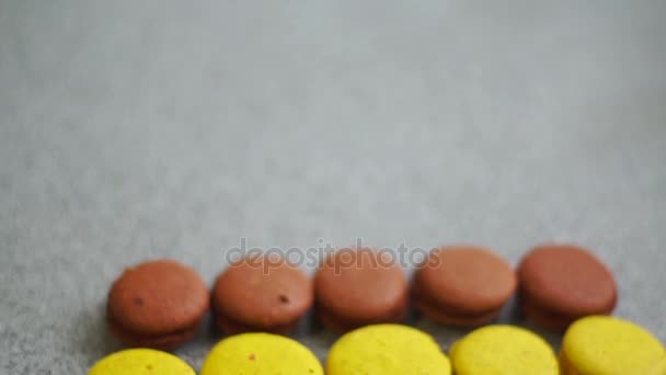 biscuits macarons multicolores 