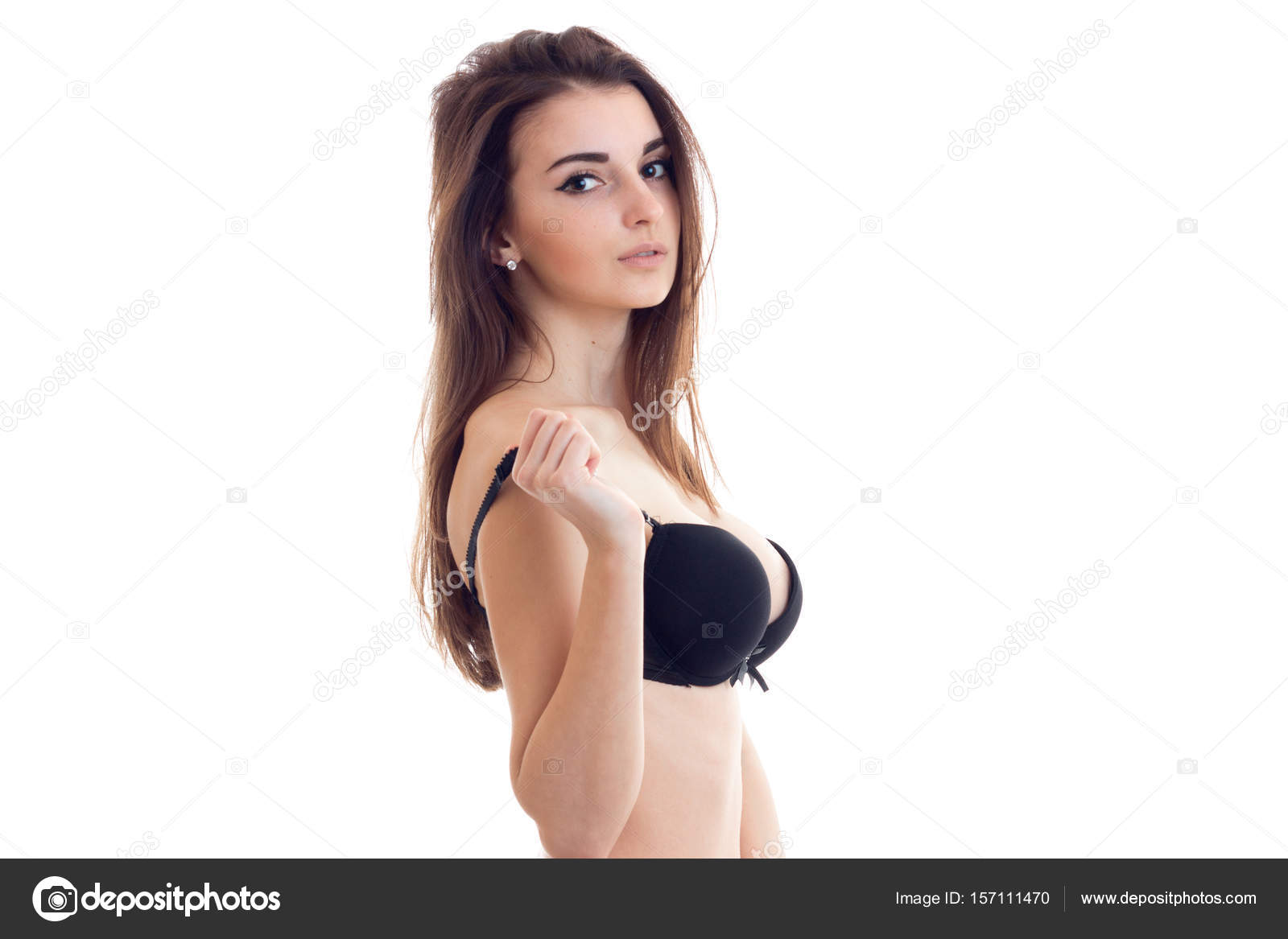 Te mejorarás Raramente Dirigir Mujer sin sujetador fotos de stock, imágenes de Mujer sin sujetador sin  royalties | Depositphotos