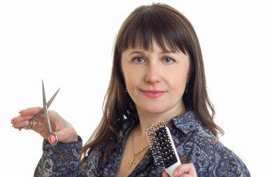 Studio kamera poz elinde aracıyla güzel stilist