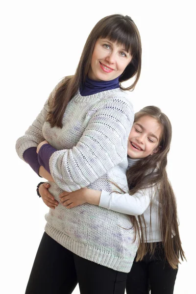 Retrato vertical de mujeres hermosas y niñas sonriendo — Foto de Stock