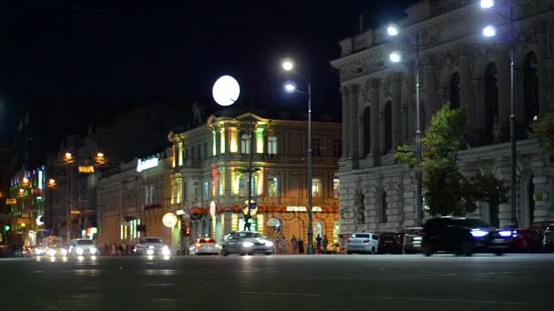 Calle en la noche — Vídeos de Stock