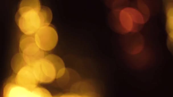 Gouden bokeh achtergrond — Stockvideo