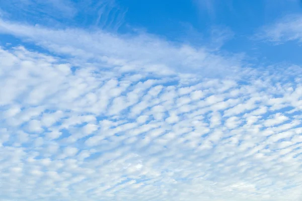 Ciel bleu avec des nuages blancs — Photo