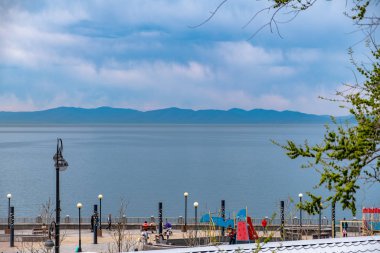 Vladivostok, Rusya - 07 Mayıs 2019: Vladivostok 'un spor seti